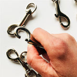 Maxbell 6 Piece 78mm Swivel Trigger Clip Snap Hook for Dog Lead Leather Craft Silver - Aladdin Shoppers