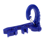 Maxbell Maxbell Scuba Diving Triple 3 BCD Hose Holder Retainer with Folding Snap Clip Blue