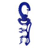 Maxbell Maxbell Scuba Diving Triple 3 BCD Hose Holder Retainer with Folding Snap Clip Blue