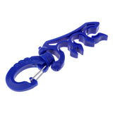 Maxbell Maxbell Scuba Diving Triple 3 BCD Hose Holder Retainer with Folding Snap Clip Blue