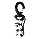 Maxbell Maxbell Scuba Diving Triple 3 BCD Hose Holder Retainer with Folding Snap Clip Black