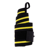 Maxbell Maxbell Elastic Wrist Thumb Brace Grip Support Fitness Strap Wristband Black-Yellow
