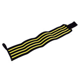 Maxbell Maxbell Elastic Wrist Thumb Brace Grip Support Fitness Strap Wristband Black-Yellow