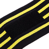 Maxbell Maxbell Elastic Wrist Thumb Brace Grip Support Fitness Strap Wristband Black-Yellow