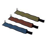 Maxbell Maxbell Elastic Wrist Thumb Brace Grip Support Fitness Strap Wristband Black-Yellow