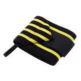 Maxbell Maxbell Elastic Wrist Thumb Brace Grip Support Fitness Strap Wristband Black-Yellow
