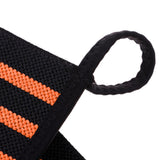 Maxbell Elastic Wrist Thumb Brace Grip Support Fitness Strap Wristband Black-Orange - Aladdin Shoppers