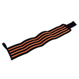 Maxbell Maxbell Elastic Wrist Thumb Brace Grip Support Fitness Strap Wristband Black-Orange