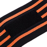 Maxbell Elastic Wrist Thumb Brace Grip Support Fitness Strap Wristband Black-Orange - Aladdin Shoppers