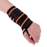 Maxbell Elastic Wrist Thumb Brace Grip Support Fitness Strap Wristband Black-Orange - Aladdin Shoppers