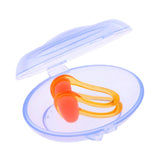 Maxbell Maxbell Men Women Soft Silicone Swim Swimming Nose Clip with Storage Case Orange