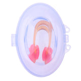 Maxbell Maxbell Men Women Soft Silicone Swim Swimming Nose Clip with Storage Case Orange