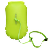 Maxbell Maxbell High Visibility Inflatable Dry Bag Open Water Swim Float Tow Bag Fluo Yellow