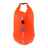 Maxbell 2 Pieces High Visibility Inflatable Dry Bag Open Water Swim Safety Float