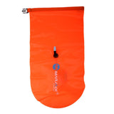 Maxbell High Visibility Inflatable Dry Bag Open Water Swim Float Tow Bag Orange - Aladdin Shoppers