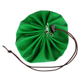 Maxbell Maxbell Waterproof 15" PU Leather Drawstring Storage Pouch Swimming Beach Camp Green