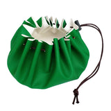 Maxbell Maxbell Waterproof 15" PU Leather Drawstring Storage Pouch Swimming Beach Camp Green