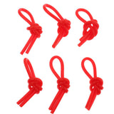 Maxbell Maxbell 6 Pieces Flexible Tennis Racquet Vibration Dampener Set Red