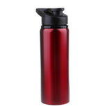 Maxbell Portable 700ml Outdoor Sport Cycling Water Bottle Stainless Steel Cup Red - Aladdin Shoppers