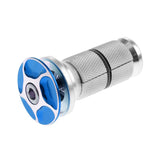 Maxbell Maxbell Aluminum Alloy Bike Headset Top Cap Compressor Expander Plug Headset Blue