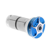 Maxbell Maxbell Aluminum Alloy Bike Headset Top Cap Compressor Expander Plug Headset Blue