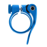 Maxbell Maxbell SeatPost Clamp Tube Clip Quick Release Mountain Road Bike Part 31.8mm Blue