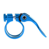 Maxbell Maxbell SeatPost Clamp Tube Clip Quick Release Mountain Road Bike Part 31.8mm Blue