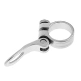 Maxbell Maxbell SeatPost Clamp Tube Clip Quick Release Mountain Road Bike Part 31.8mm Silver