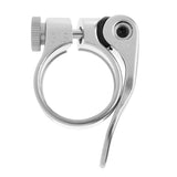 Maxbell SeatPost Clamp Tube Clip Quick Release Mountain Road Bike Part 31.8mm Silver - Aladdin Shoppers