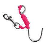 Maxbell Maxbell Scuba Diving Reef Drift Hook with 47" Line & Stainless Steel Clip Rosy