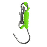 Maxbell Maxbell Scuba Diving Reef Drift Hook with 47" Line & Stainless Steel Clip Fluo Green