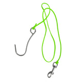 Maxbell Maxbell Scuba Diving Reef Drift Hook with 47" Line & Stainless Steel Clip Fluo Green