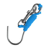 Maxbell Maxbell Scuba Diving Reef Drift Hook with 47" Line & Stainless Steel Clip Blue