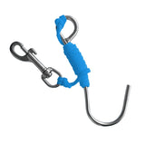 Maxbell Maxbell Scuba Diving Reef Drift Hook with 47" Line & Stainless Steel Clip Blue