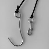 Maxbell Maxbell Scuba Diving Reef Drift Hook with 47" Line & Stainless Steel Clip Black