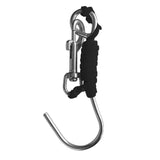 Maxbell Maxbell Scuba Diving Reef Drift Hook with 47" Line & Stainless Steel Clip Black