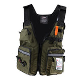 Maxbell Maxbell Life Jacket Vest for Boat Fishing Surfing Sailing Boating Swimming ArmyGreen