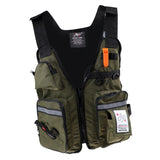 Maxbell Maxbell Life Jacket Vest for Boat Fishing Surfing Sailing Boating Swimming ArmyGreen