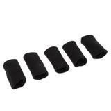 Maxbell Maxbell 5Pcs Stretchy Finger Protector Sleeves Support for Basketball Black