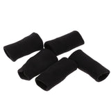 Maxbell Maxbell 5Pcs Stretchy Finger Protector Sleeves Support for Basketball Black