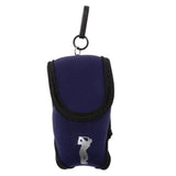 Maxbell Maxbell Mini Golf Ball Bag Golf Tees Holder Pouch Belt Clip for Training Navy Blue