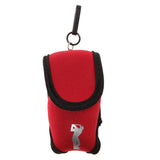 Maxbell Maxbell Mini Golf Ball Bag Golf Tees Holder Pouch Belt Clip for Training Red