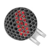 Maxbell Golf Ball Marker Crystal Drill Cap Clip Marker for Golf Cap Visor Red - Aladdin Shoppers