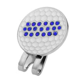 Maxbell Maxbell Golf Ball Marker Crystal Drill Cap Clip Marker for Golf Cap Visor Blue