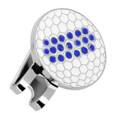 Maxbell Maxbell Golf Ball Marker Crystal Drill Cap Clip Marker for Golf Cap Visor Blue