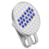 Maxbell Maxbell Golf Ball Marker Crystal Drill Cap Clip Marker for Golf Cap Visor Blue