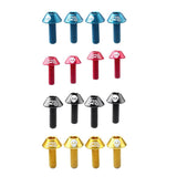 Maxbell 4x Lightweight Aluminium Alloy Bike Water Bottle Cage Bolts M6 Screws Gold - Aladdin Shoppers