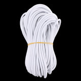 Maxbell Maxbell 6mm White Elastic Bungee Rope Shock Cord Tie Down Rack for Marine Boat 50m