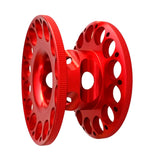 Maxbell 2pcs  Aluminum Empty Scuba Diving Finger Reel Guide Line Spool Blue Red