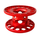 Maxbell 2x Empty Aluminum Alloy Scuba Diving Finger Reel Guide Line Spool Red Purple